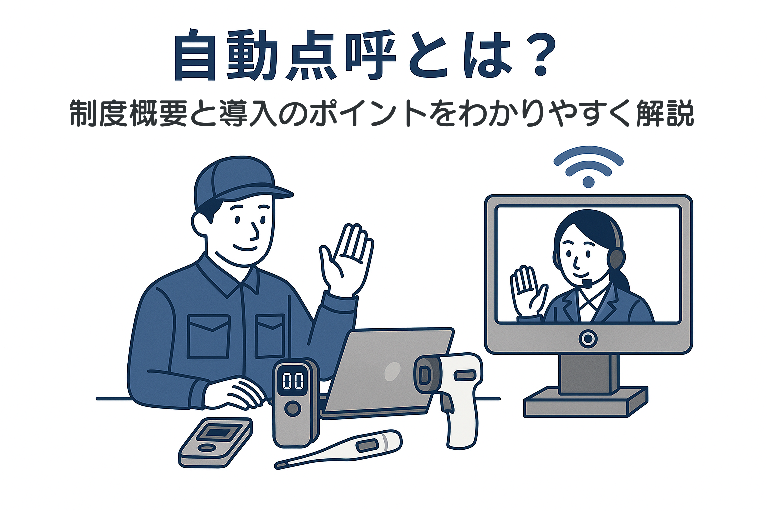 自動点呼とは？概要と導入メリットをわかりやすく解説
